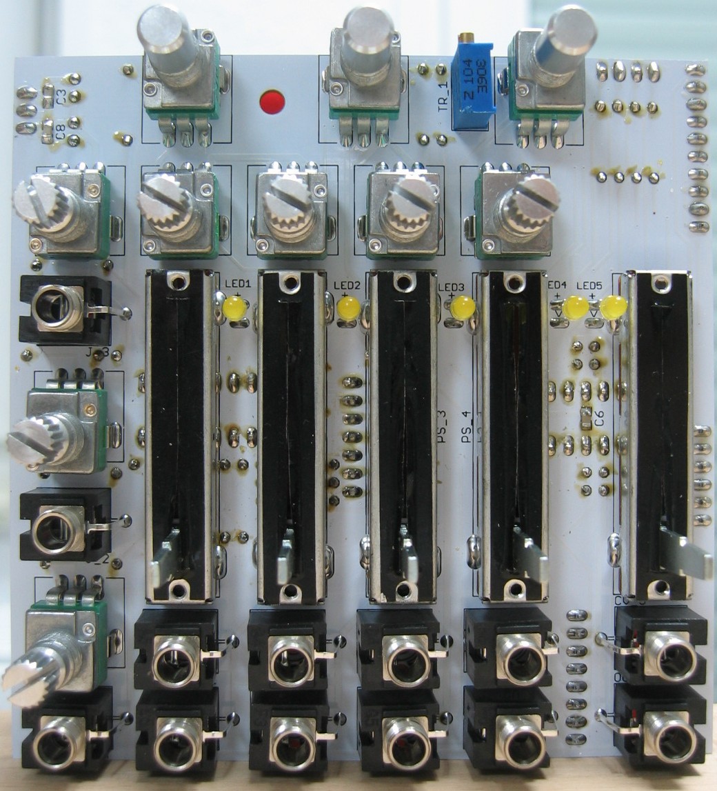 Scanning Mixer populated control PCB top