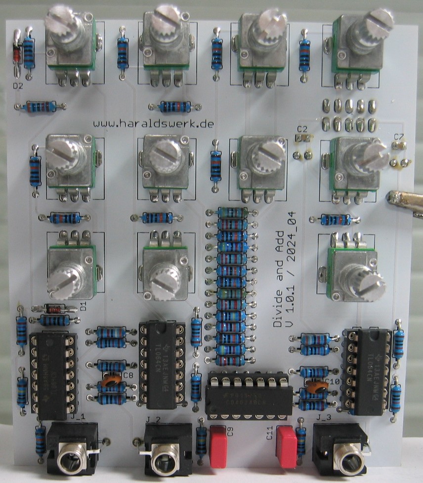 Divide and add Euro populated control PCB