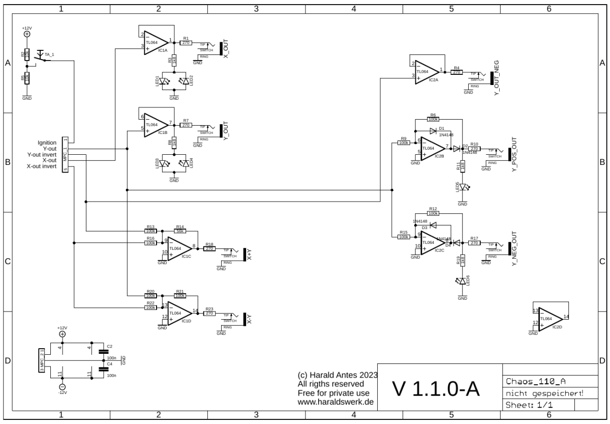 Chaos schematic control board