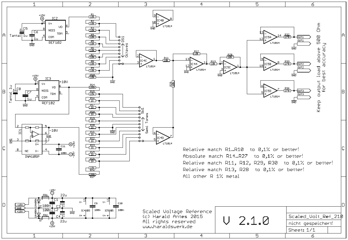 Scaled Voltage Reference schematic