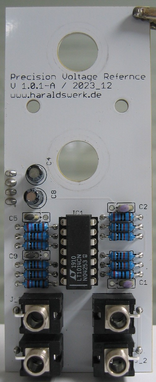 Scaled voltage reference populated control PCB