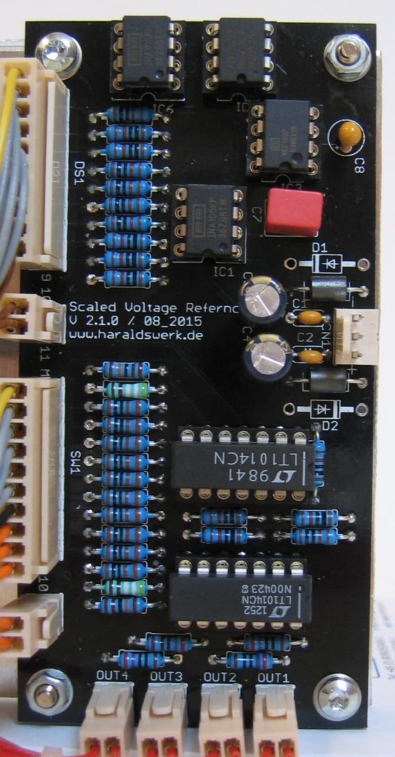 Scaled voltage reference populated PCB