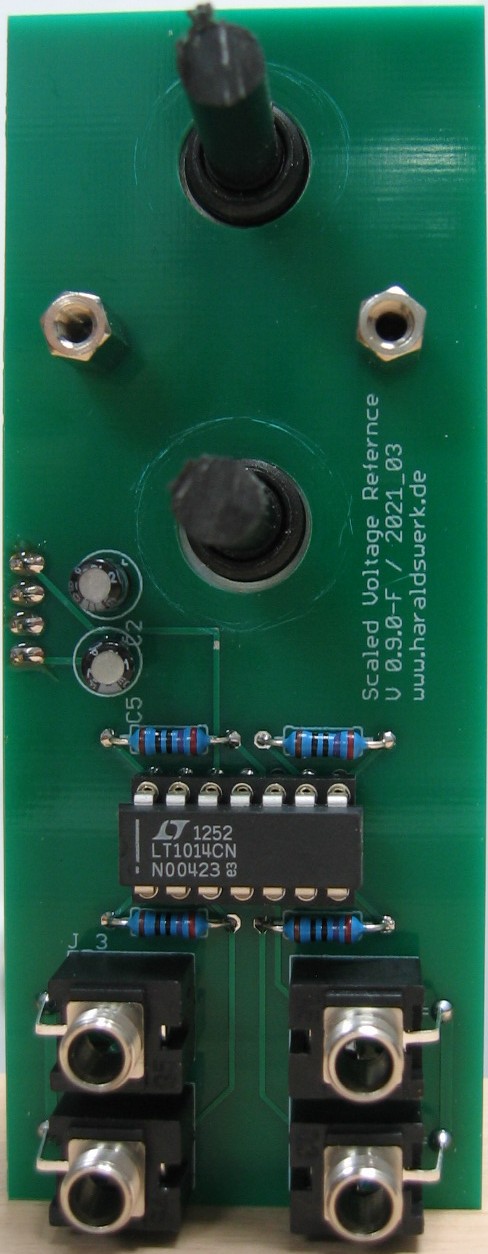 Scaled voltage reference populated control PCB