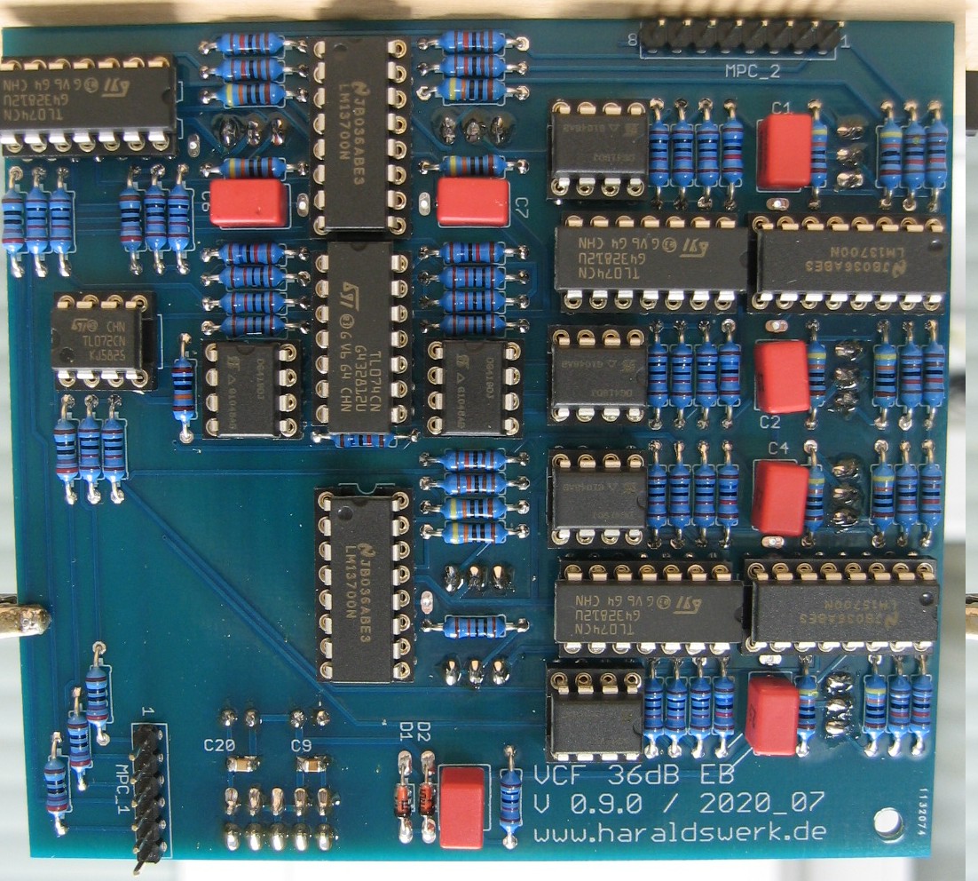 VCF 36dB populated main PCB