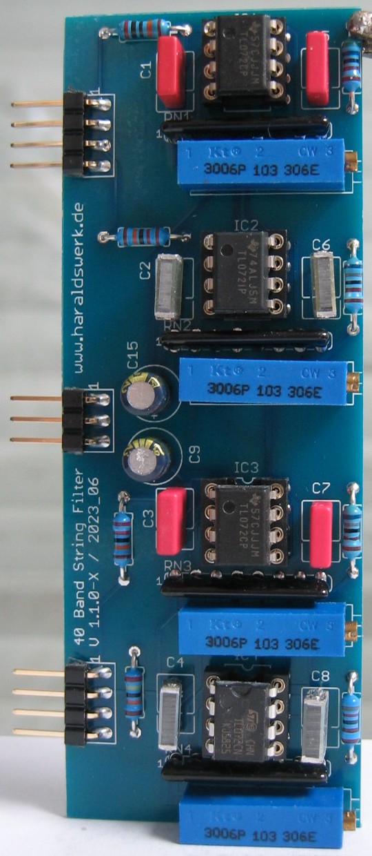 40 Band (String) Filter populated filter PCB