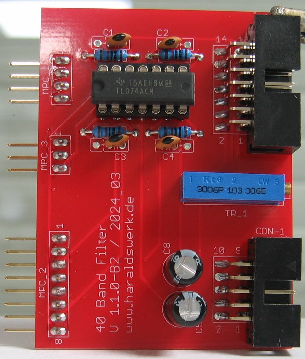 40 Band (String) Filter populated main PCB right