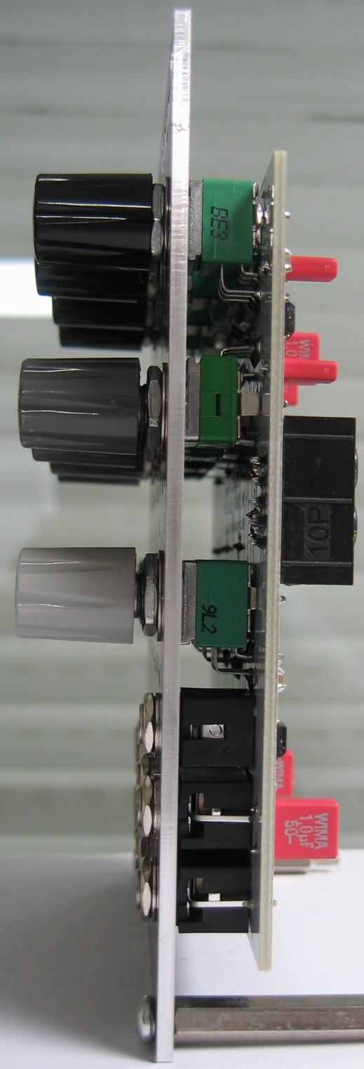 Parametric Equalizer, Resonating Filter VCF side view