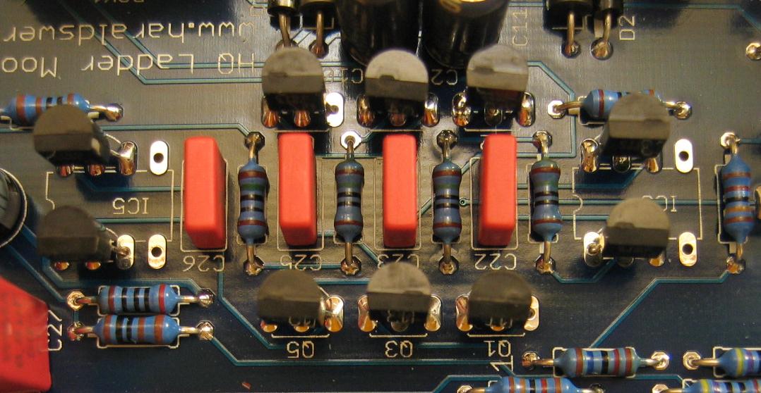 Moog Ladder filter PCB Detail BC50C