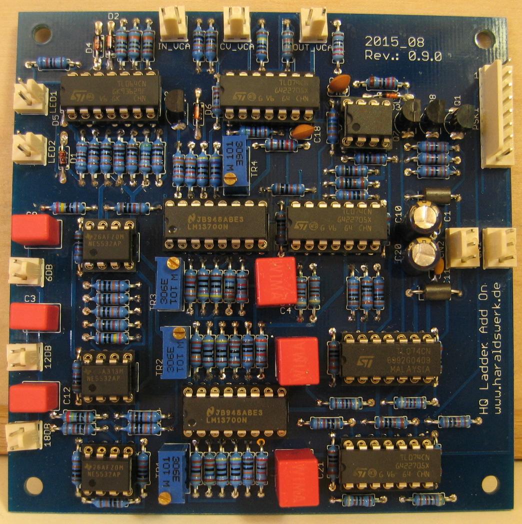 Moog Ladder Filter AddOn PCB