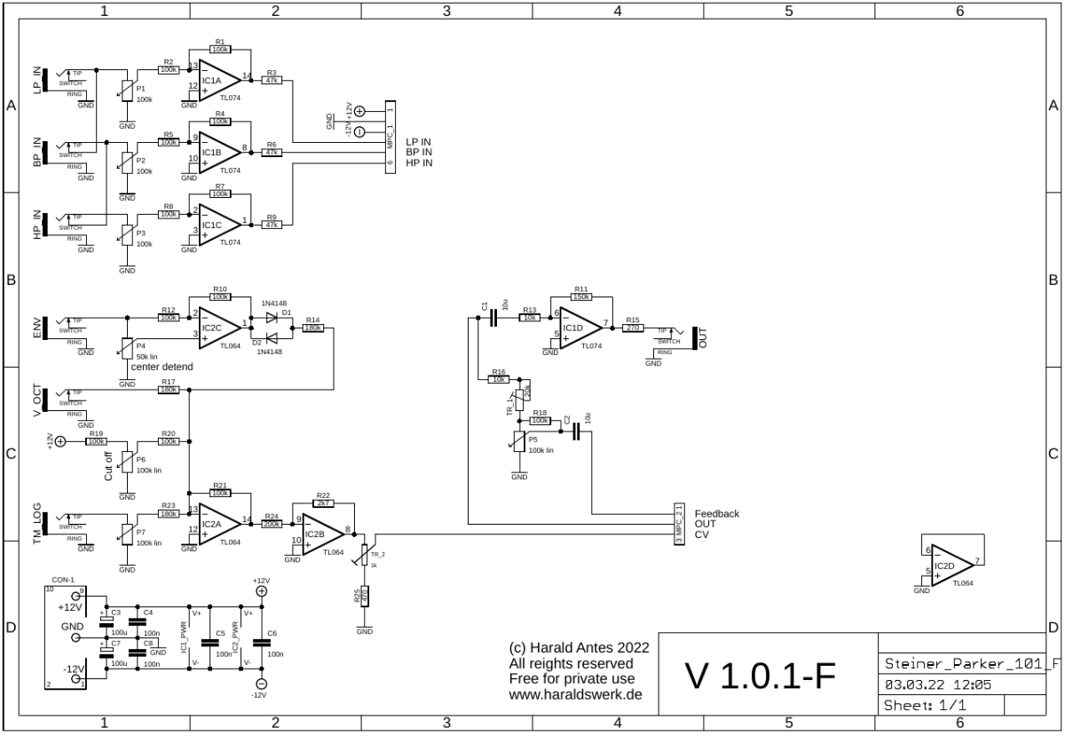 PDF with better resolution in the download section Steiner Parker filter schematic control board