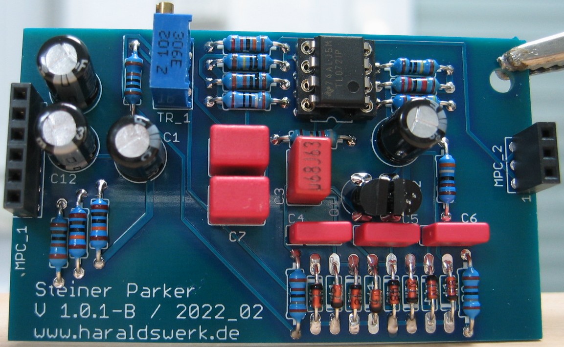 Steiner Parker VCF populated main PCB
