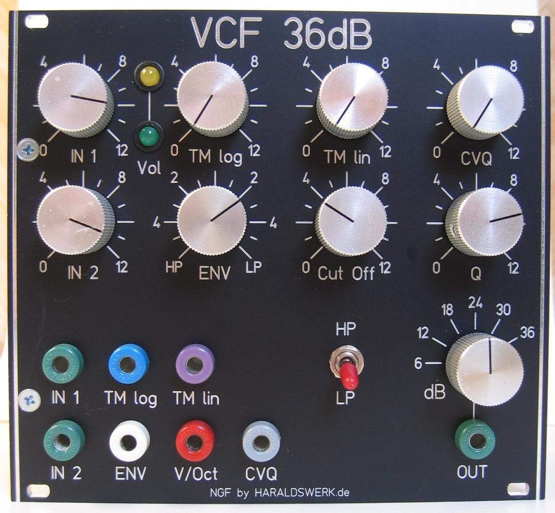 NGF 36dB VCF LP/HP: front view