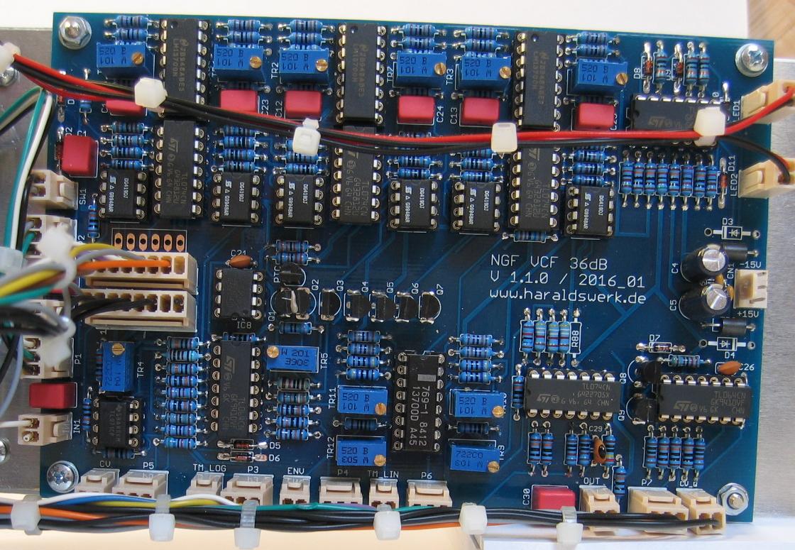 NGF 36dB VCF LP/HP: populated PCB