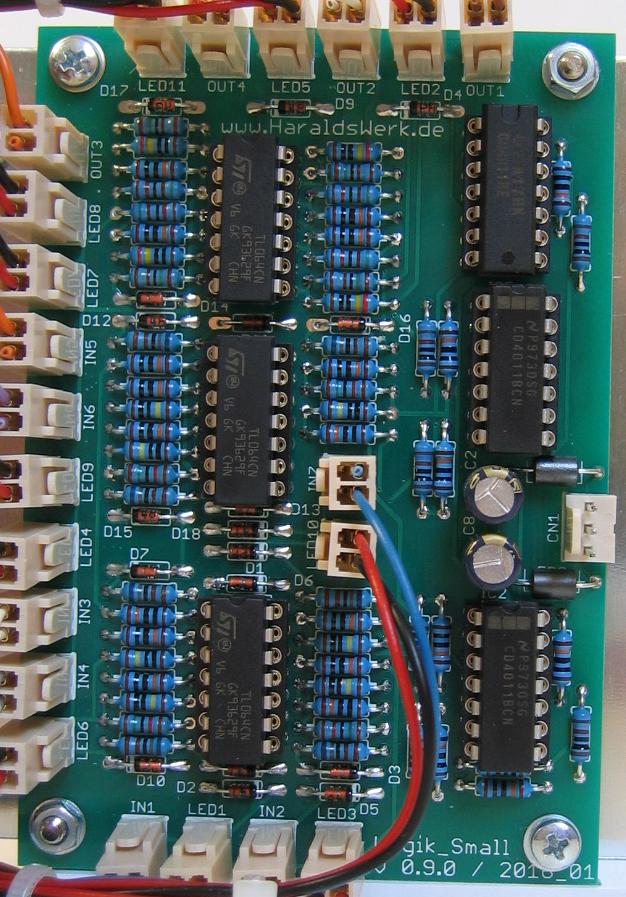 Logic populated PCB