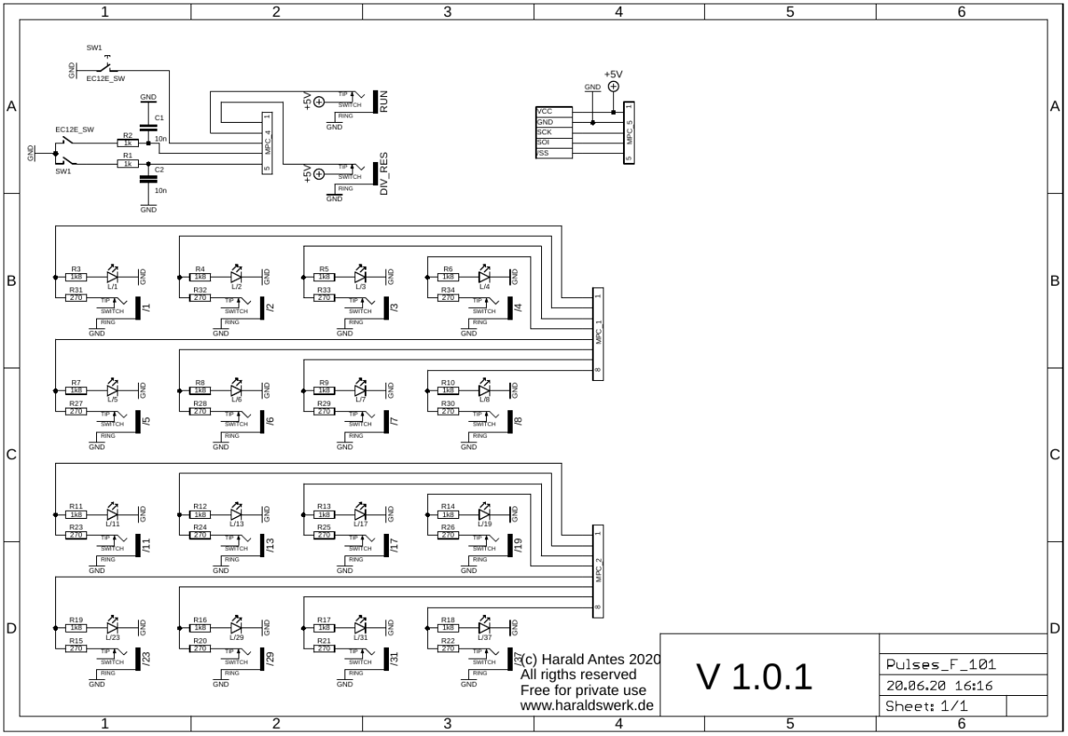 BPM Generator schematic control board