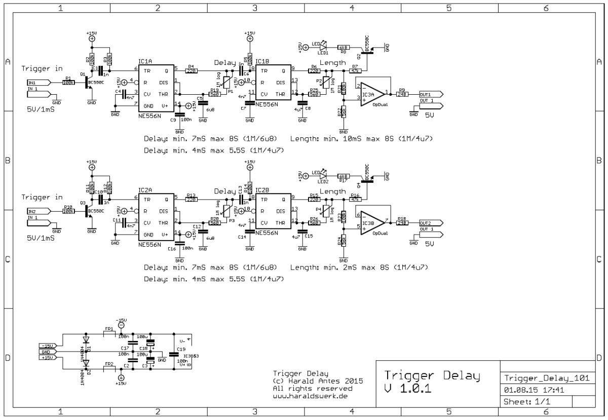 Trigger delay schematic