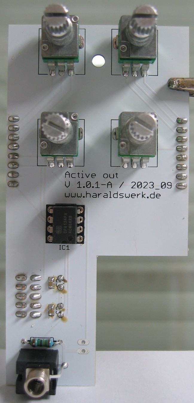 Active out populated control PCB