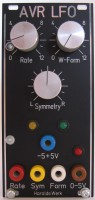 Voltage controlled AVR LFO with variable symmetry front view.