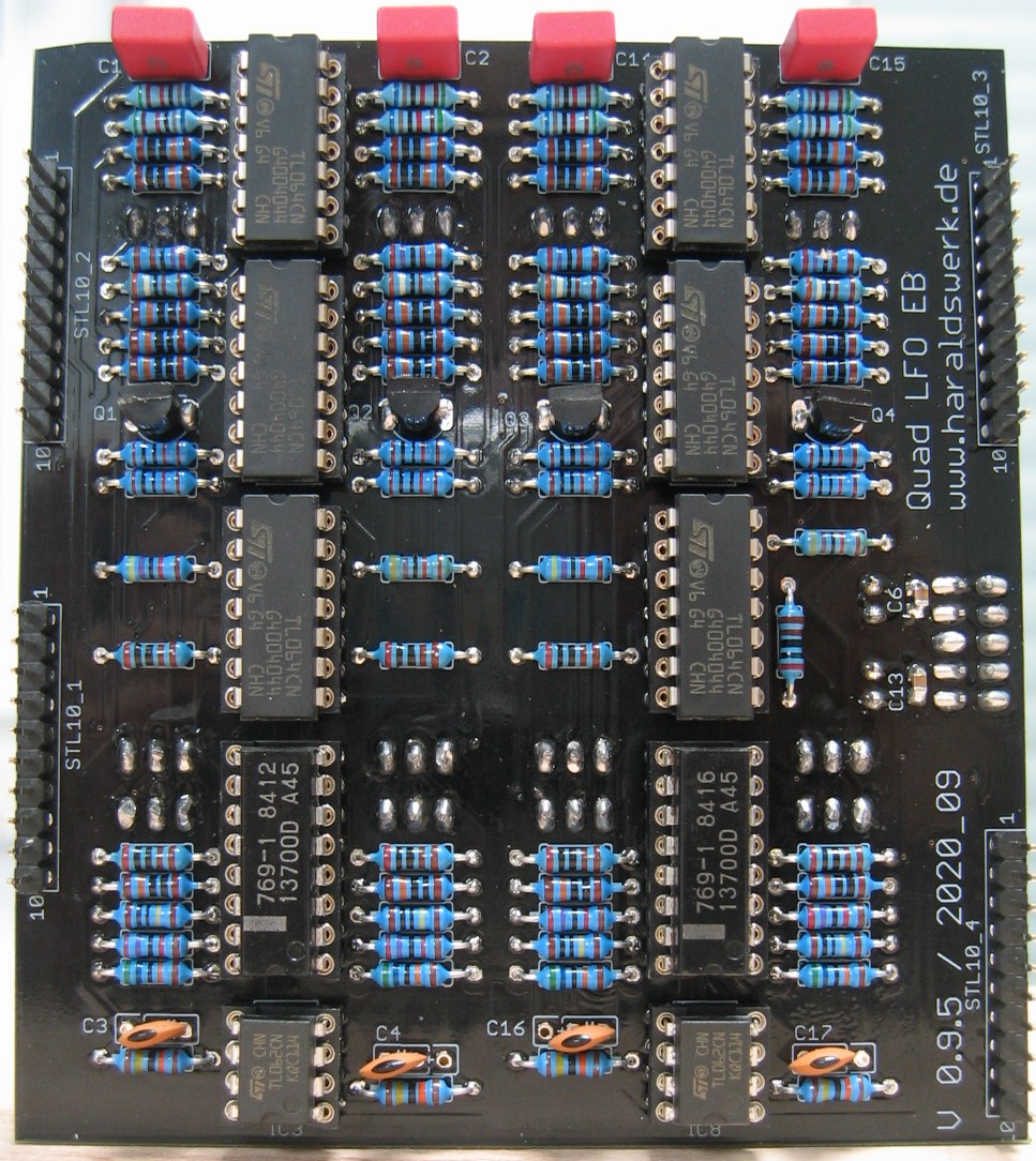 Quad LFO populated main PCB