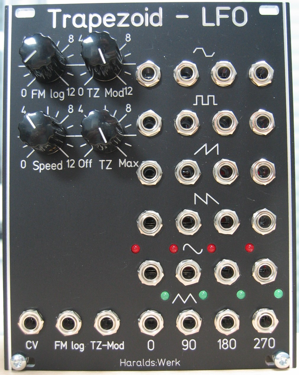 Trapezoid quadrature LFO front view