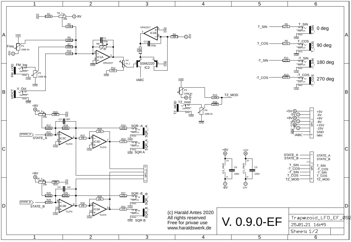 Trapezoid quadrature LFO schematic control board 01