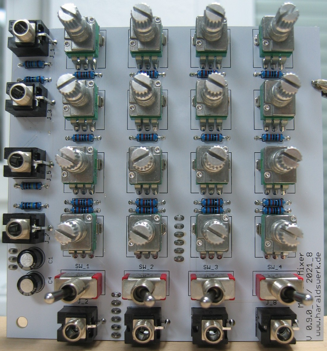 Matrix Mixer populated control PCB