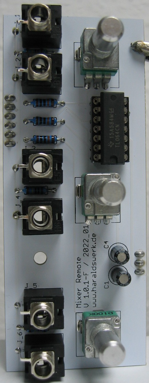 Performance Mixer Remote populated control PCB