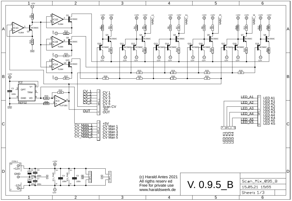Scanning Mixer schematic main board for linear scanning 01 