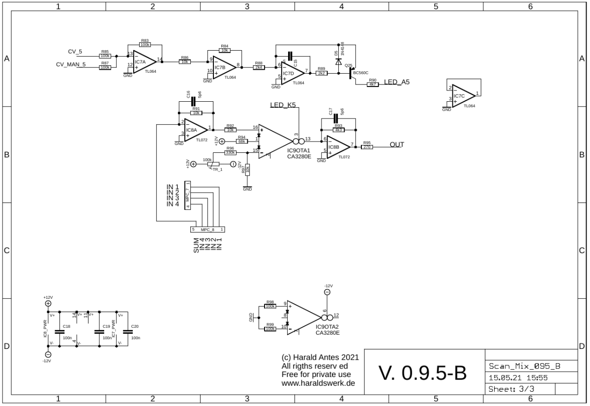 Scanning Mixer schematic main board for linear scanning 03 