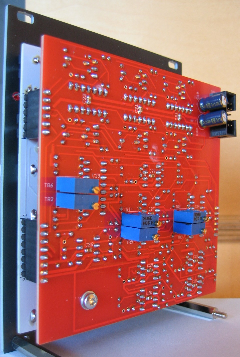 Voltage controlled mixer VCA-II half back view