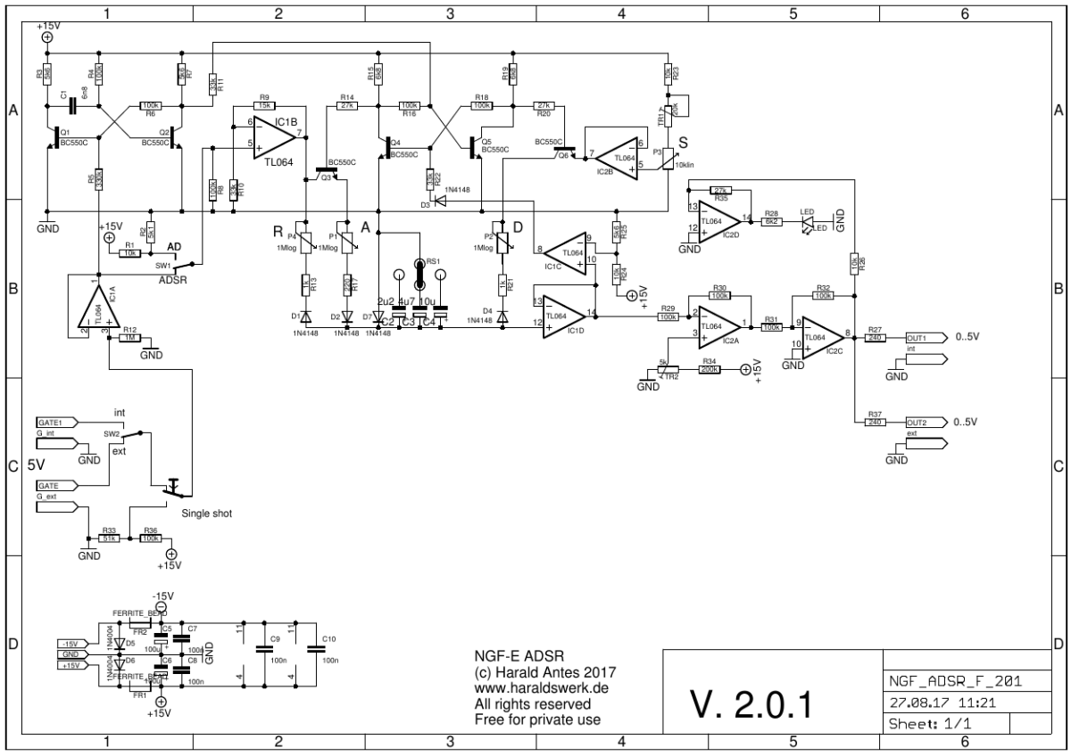 NGF-E ADSR schematic