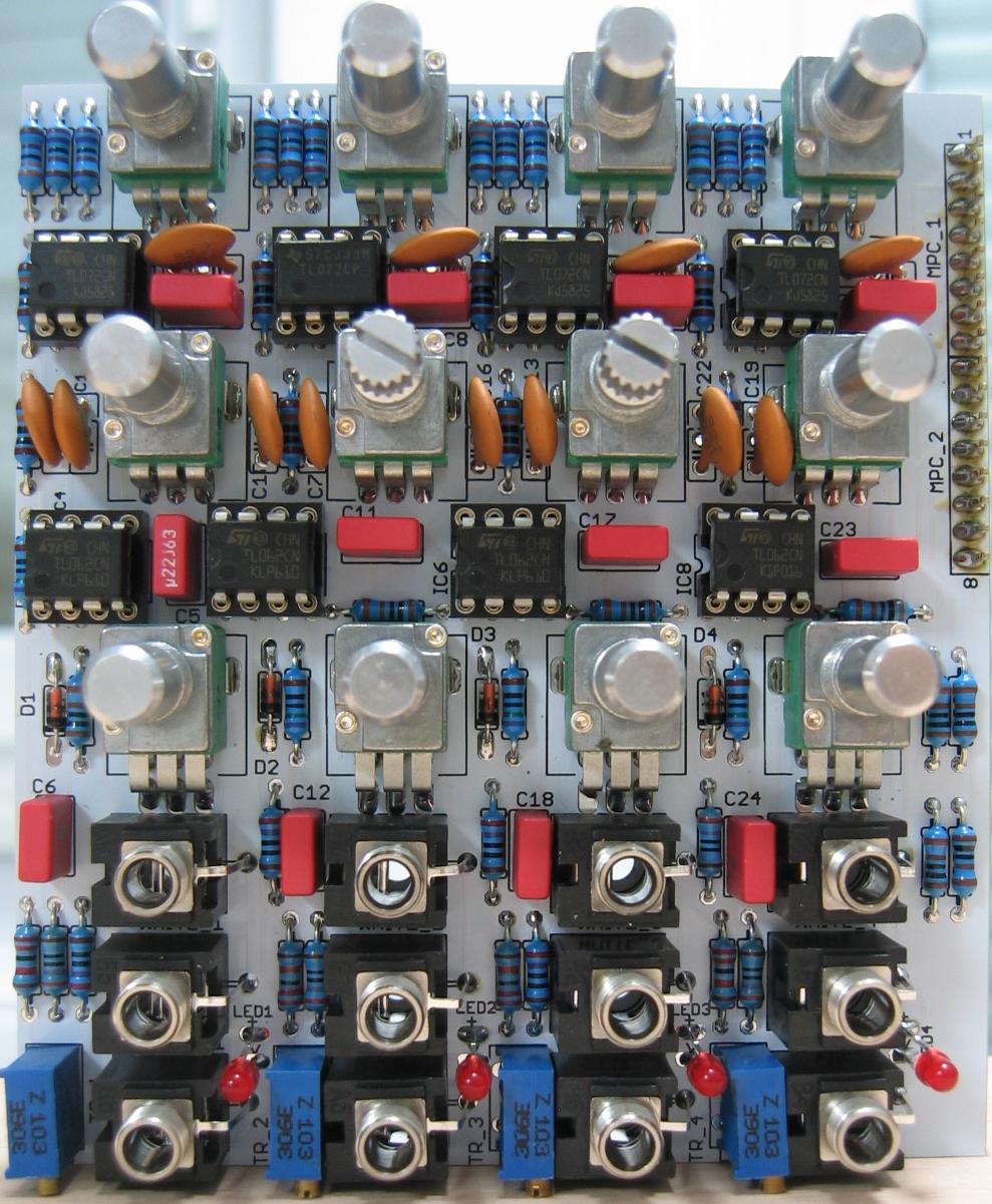 Quad noise populated control PCB