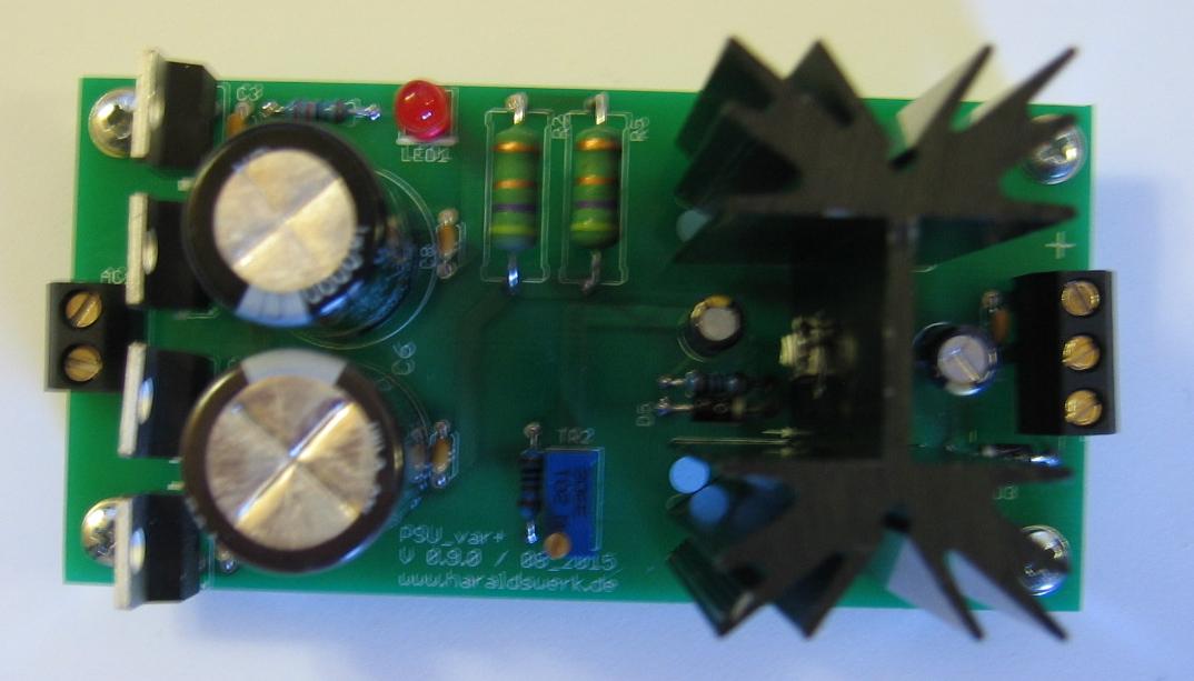 Low ripple PSU with LM317