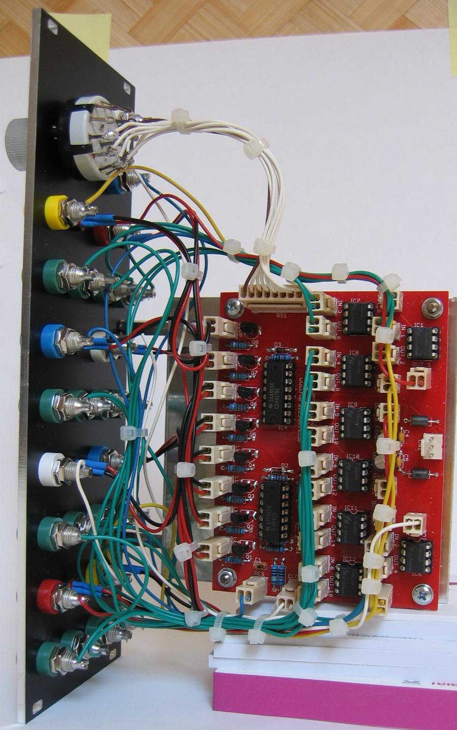 Sequential switch:back view