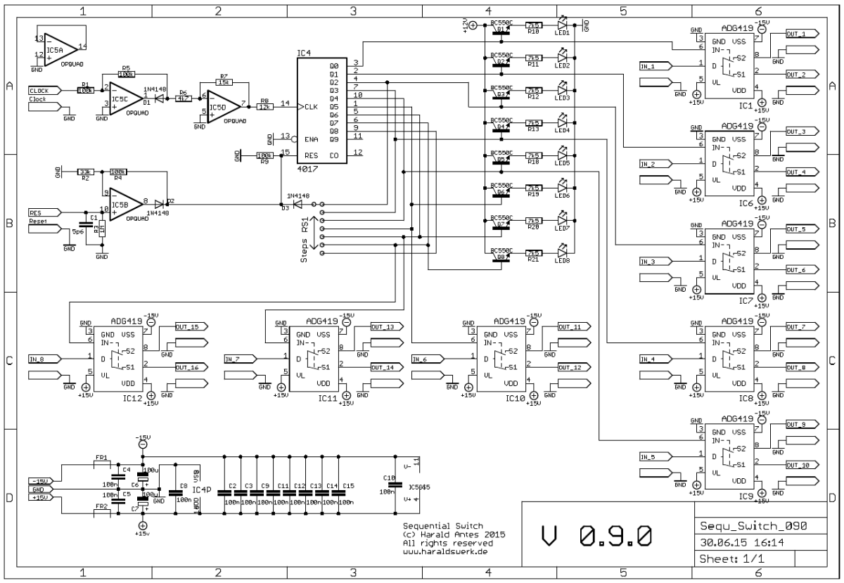 Sequential switch schematic