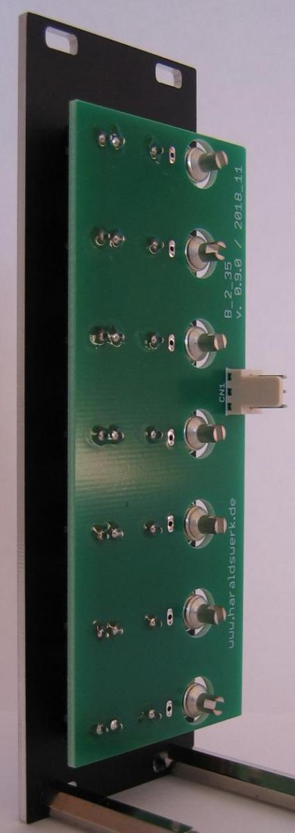 Banana to 3.5 Eurorack back view