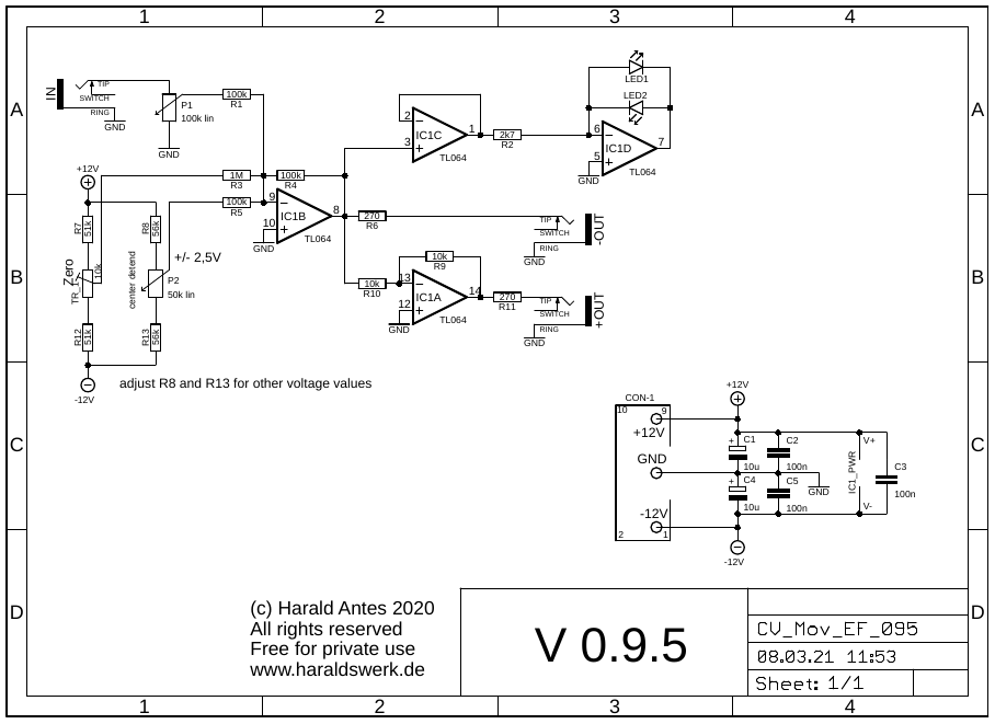 CV Mover - Euro schematic