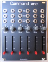 Slider Bank (command one) front view.