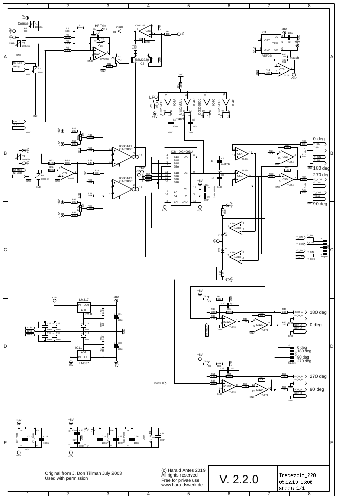 Trapezoid VCO schematic