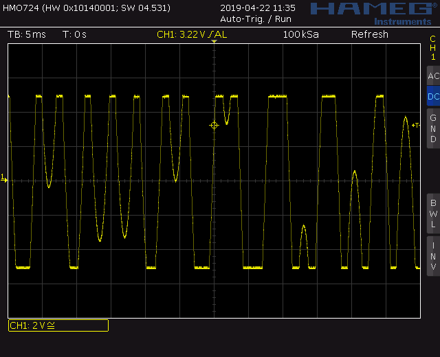 Trapezoid VCO screenshot thru zero modulation