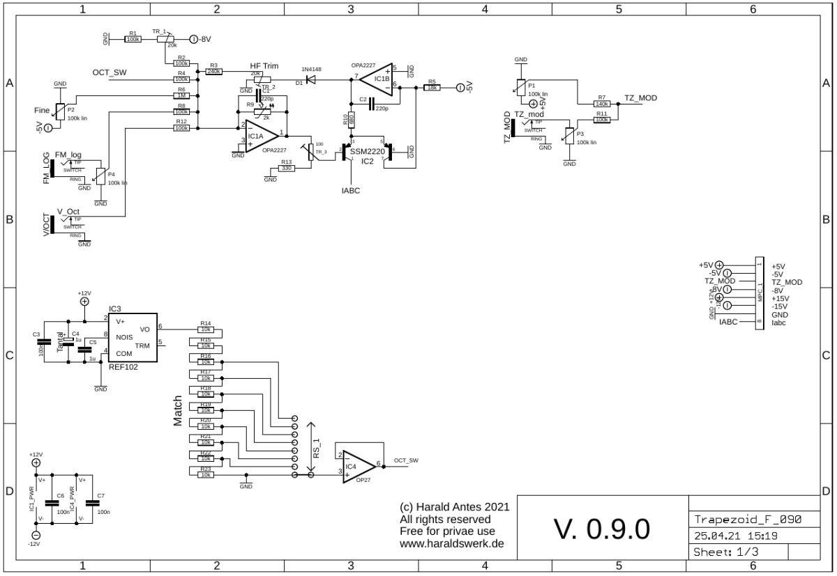 Trapezoid VCO schematic control board 01