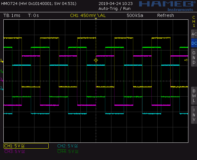 Trapezoid VCO screenshot square waveforms