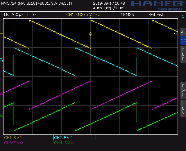 Trapezoid Waveshaper screenshot saw waveforms