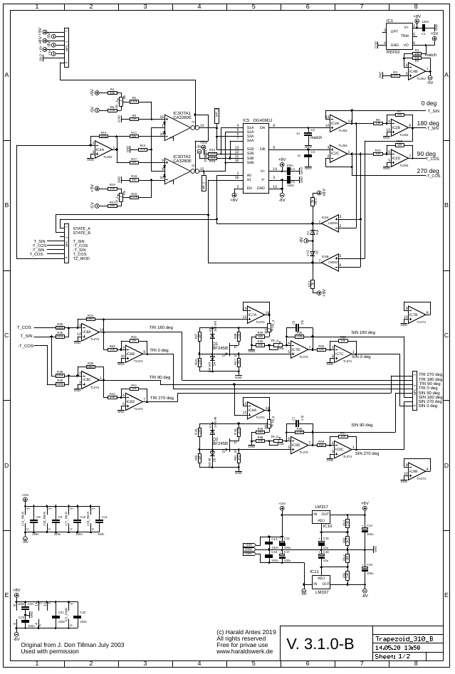 Trapezoid VCO schematic 01 main board