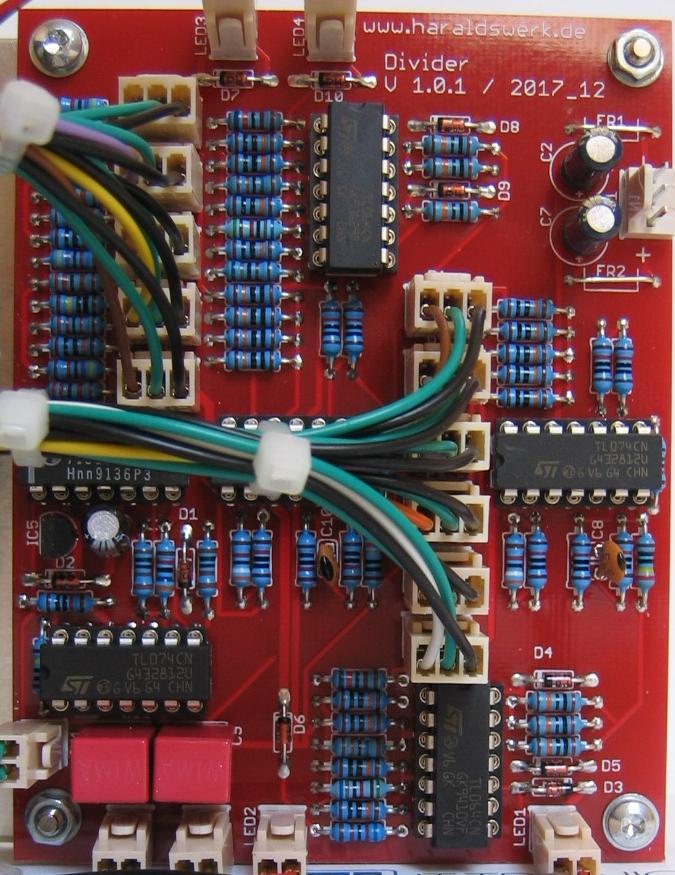 Divide and add populated PCB