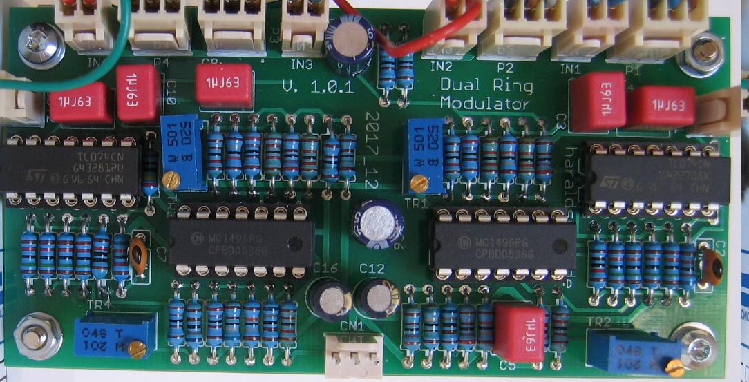 Dual Ringmodulator populated PCB