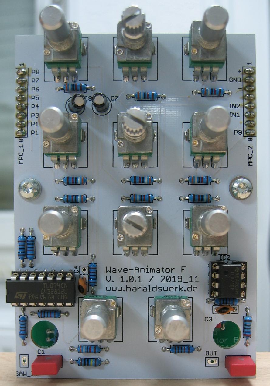 Multi Phase Waveform Animator populated control PCB